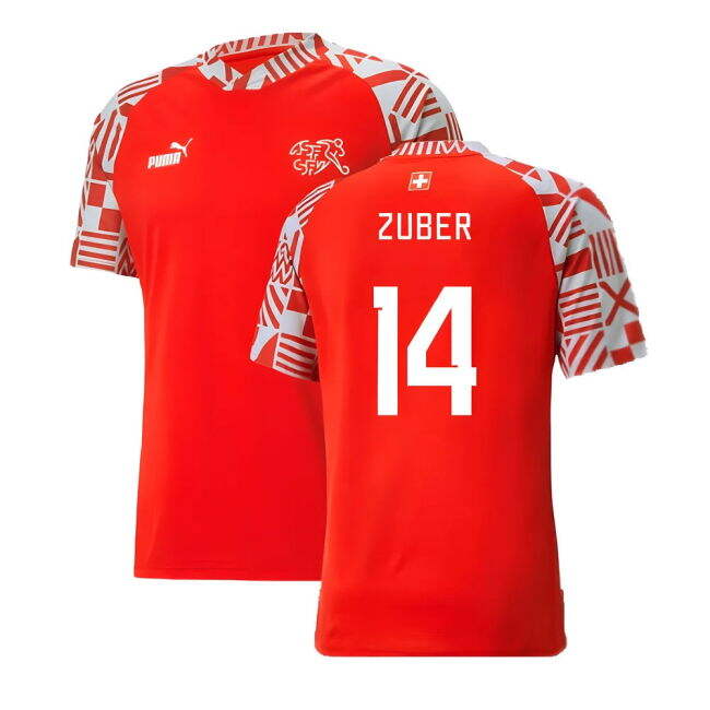 ZUBER 14 Elite Style Switzerland Home Professional Jersey 2022-2023