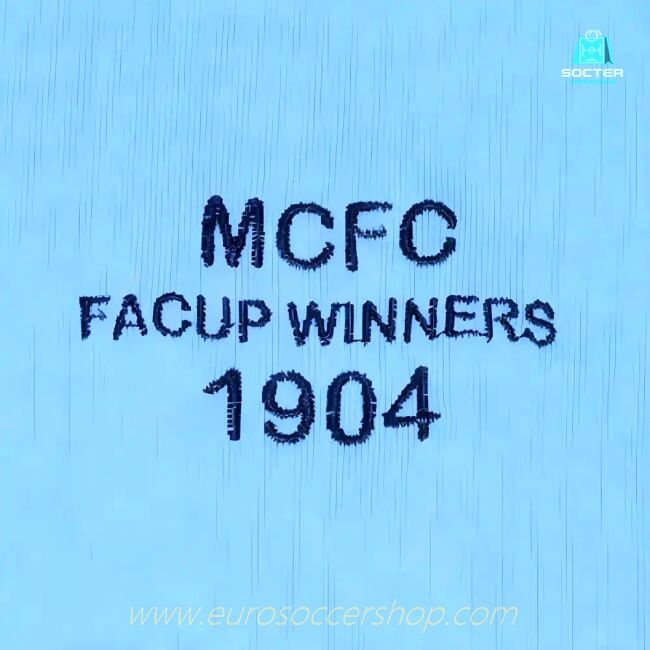 Manchester City 1904 FA Cup Winners Retro Football Shirt