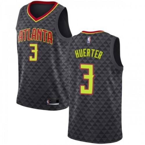 ATL Kevin Huerter #3 Premium 2024 Icon NBA Swingman Jersey Black