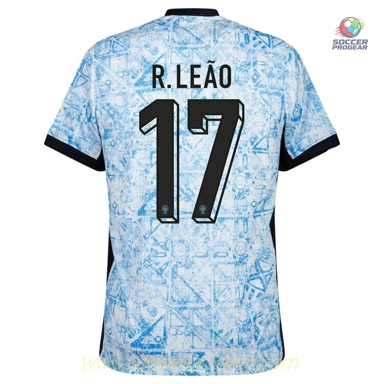 Portugal Away Team Jersey 2024-2025 Season Leao