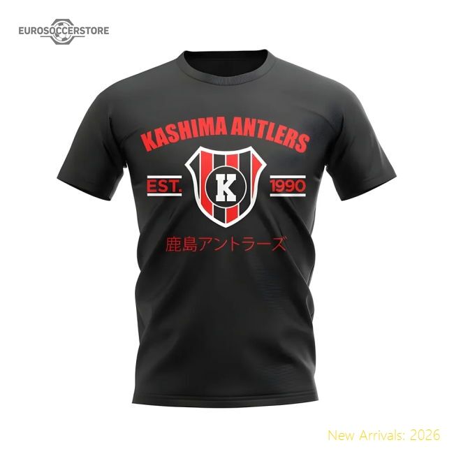 Kashima Antlers Established Football Casual Tee (black)