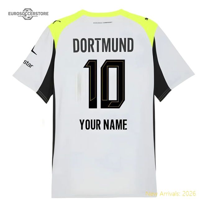 2025-2026 Borussia Dortmund Away Shirt (your Name) - Economical