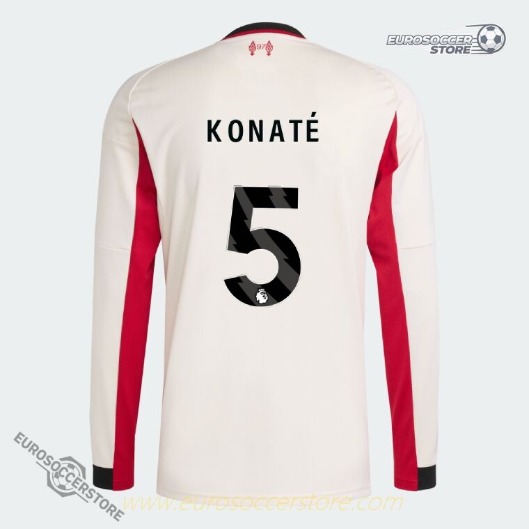 KONATÉ 5 Liverpool Away Long Sleeve Jersey 25-26 Season