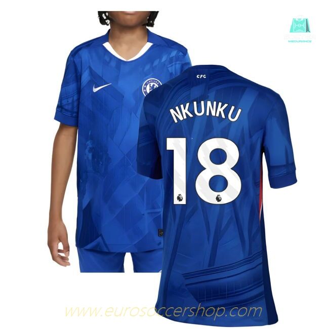 2025-2026 Chelsea Home Shirt (Kids) (Nkunku 18)