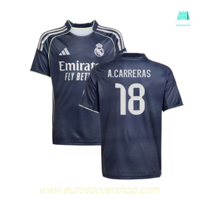 2025-2026 Real Madrid Away Shirt (Kids) (A.Carreras 18)