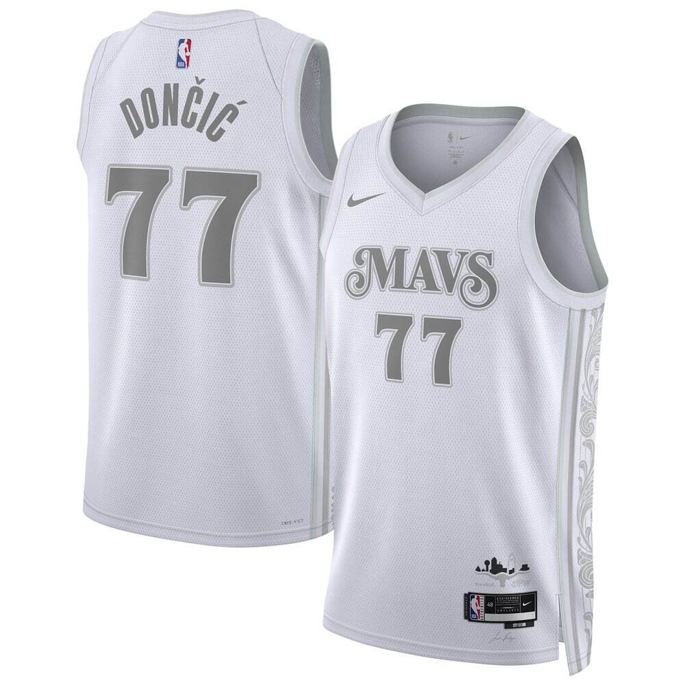 High-Quality Dallas Mavericks 77 Jersey White City Edition - Game Day Essential