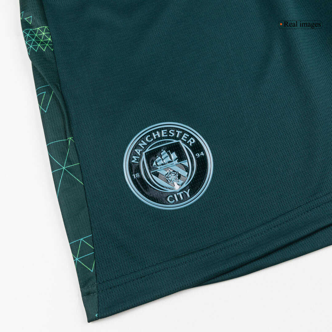 Manchester City Fourth Away Soccer Shorts 2025/26