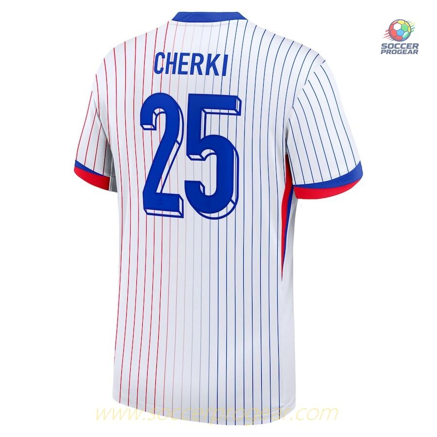 French National Team Kids Soccer Uniform Football Jersey White 2024/25 Collection Cherki