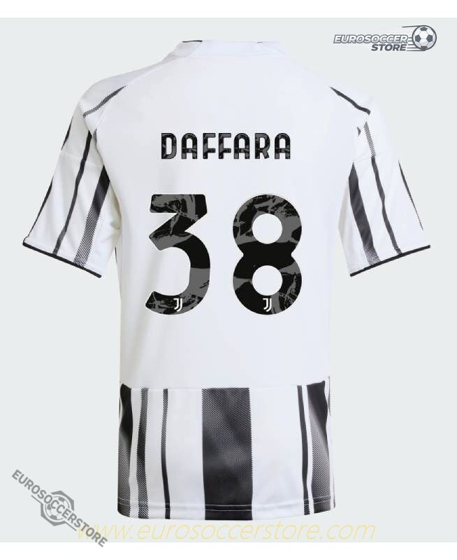 Juventus 25-26 Home Jersey with Jeep Sponsor, DAFFARA 38 Version