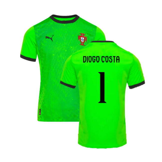 2025-2026 Portugal Home Goalkeeper Shirt (Green) (Diogo Costa 1)