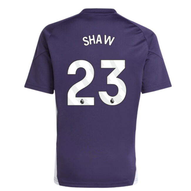 2025-2026 Man Utd Training Jersey (Aurora Plum) - Kids (Shaw 23)