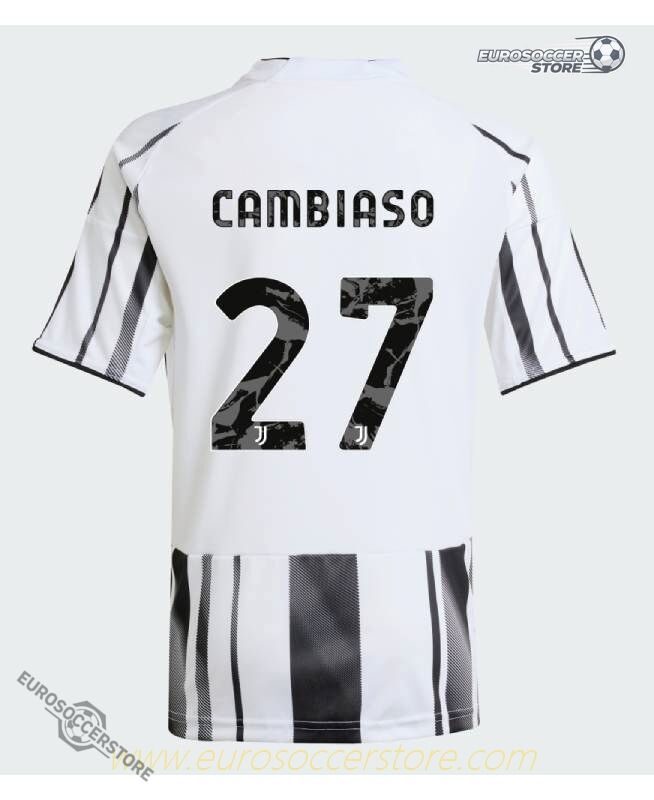 Juventus 25-26 Home Jersey with Jeep Sponsor, featuring CAMBIASO 27