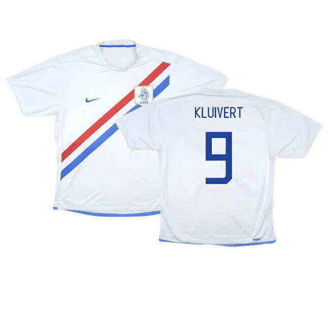 Cost-effective Holland 2006-08 Away Shirt ((Very Good) S) (Kluivert 9) Fashionable
