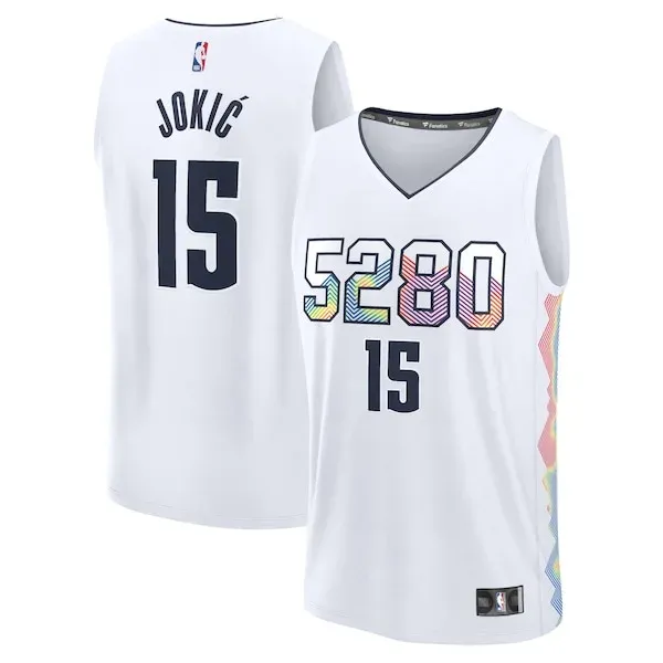 Nikola Jokic DEN Fast Break Jersey - superior NBA - White workout