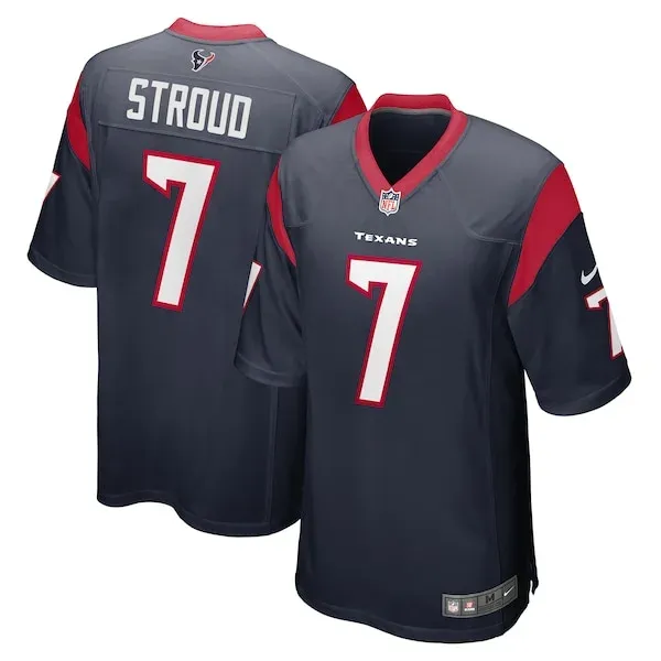 None Stroud Houston Game Jersey - Navy | NFL Player Jersey | NFL Footb