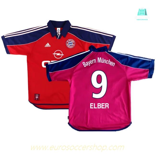Bayern Munich 1999-01 Home Shirt ((Excellent) S) (Elber 9)
