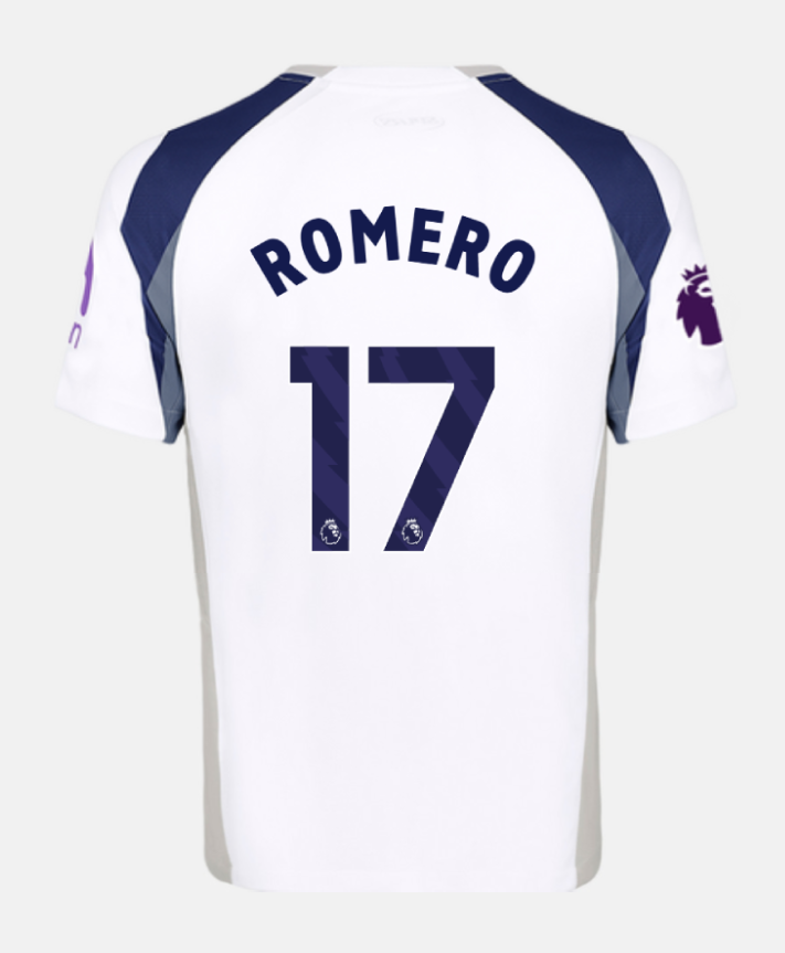 Romero's No. 17 Home Jersey for Tottenham Hotspur in the 25-26 Season