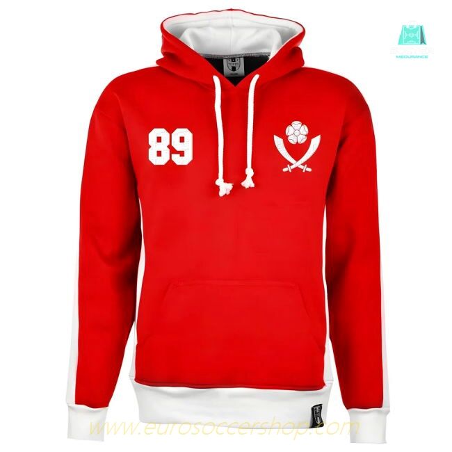 Sheffield United Number 89 Retro Hoodie (Red)