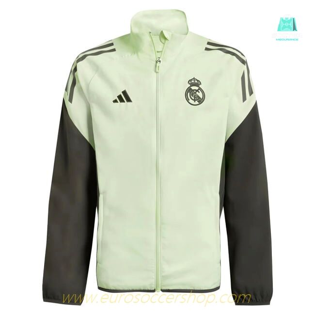 2025-2026 Real Madrid Presentation Jacket (Almost Lime) - Kids
