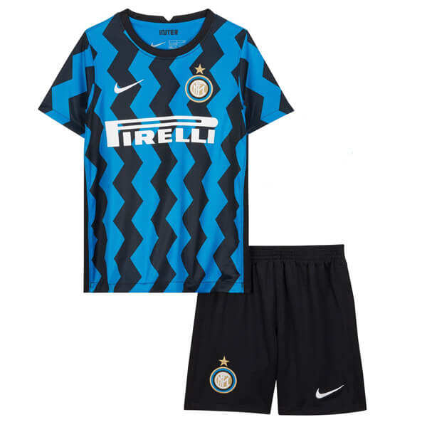 INTER MILAN 20-21 HOME BLUE KIDS FOOTBALL KIT ShirtShorts - Official