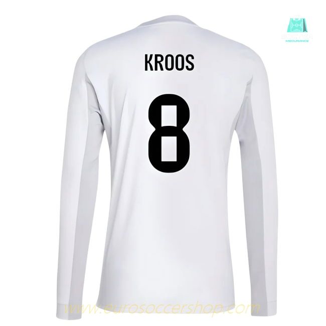 2025-2026 Real Madrid Long Sleeve Home Shirt (Kroos 8)