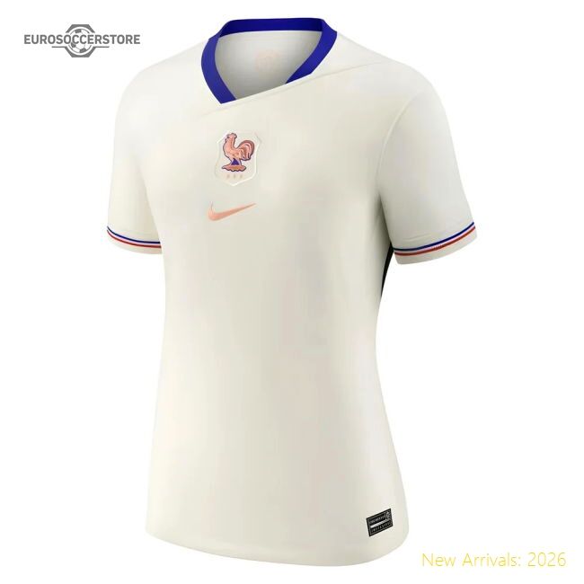 Authentic France 2025-2026 Official Away Shirt Modern Slim
