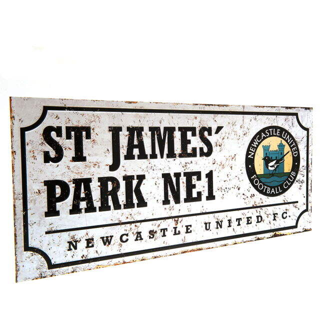 vintage Newcastle United FC Retro Street Sign