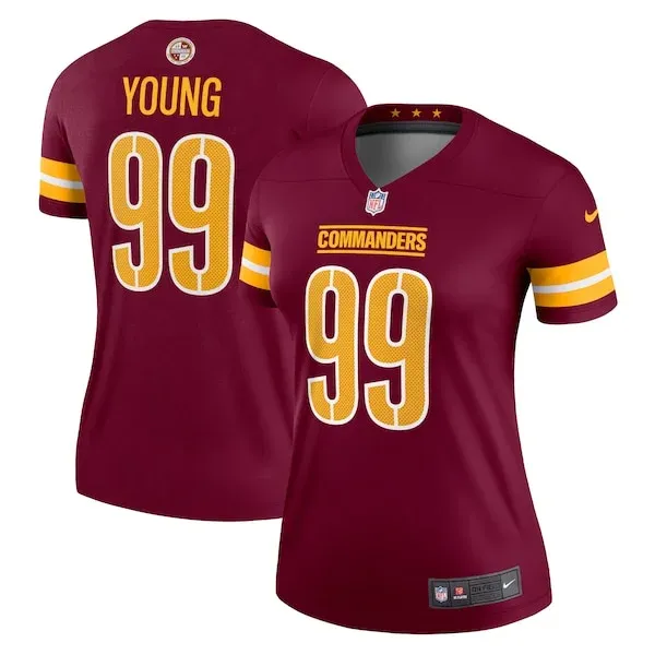 None Chase Young  Jersey - Burgundy | NFL Player Jersey | NFL Football