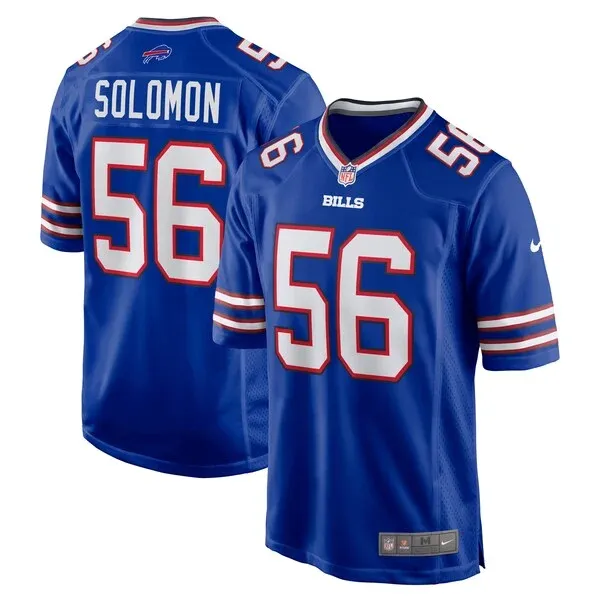 None Javon Solomon Game Jersey - Royal | NFL Player Jersey | NFL Footb
