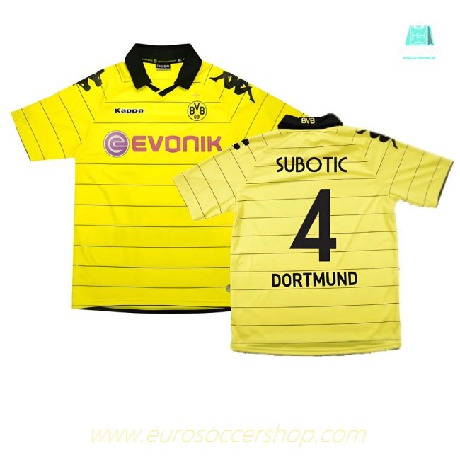 Borussia Dortmund 2010-11 Home Shirt ((Excellent) M) (Subotic 4)