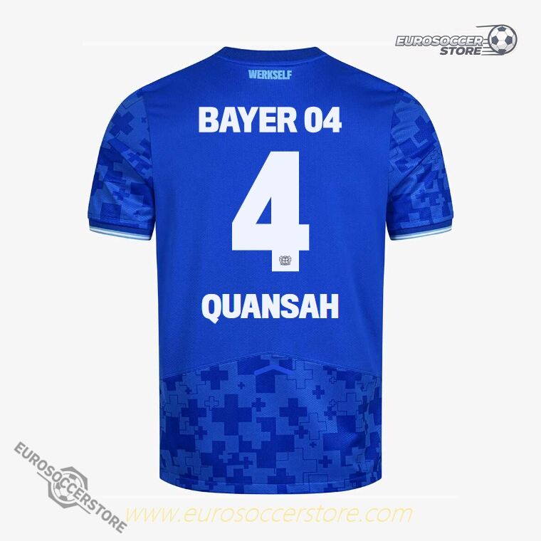 Bayer 04 Leverkusen QUANSAH 4 Third Football Jersey 25-26 Season