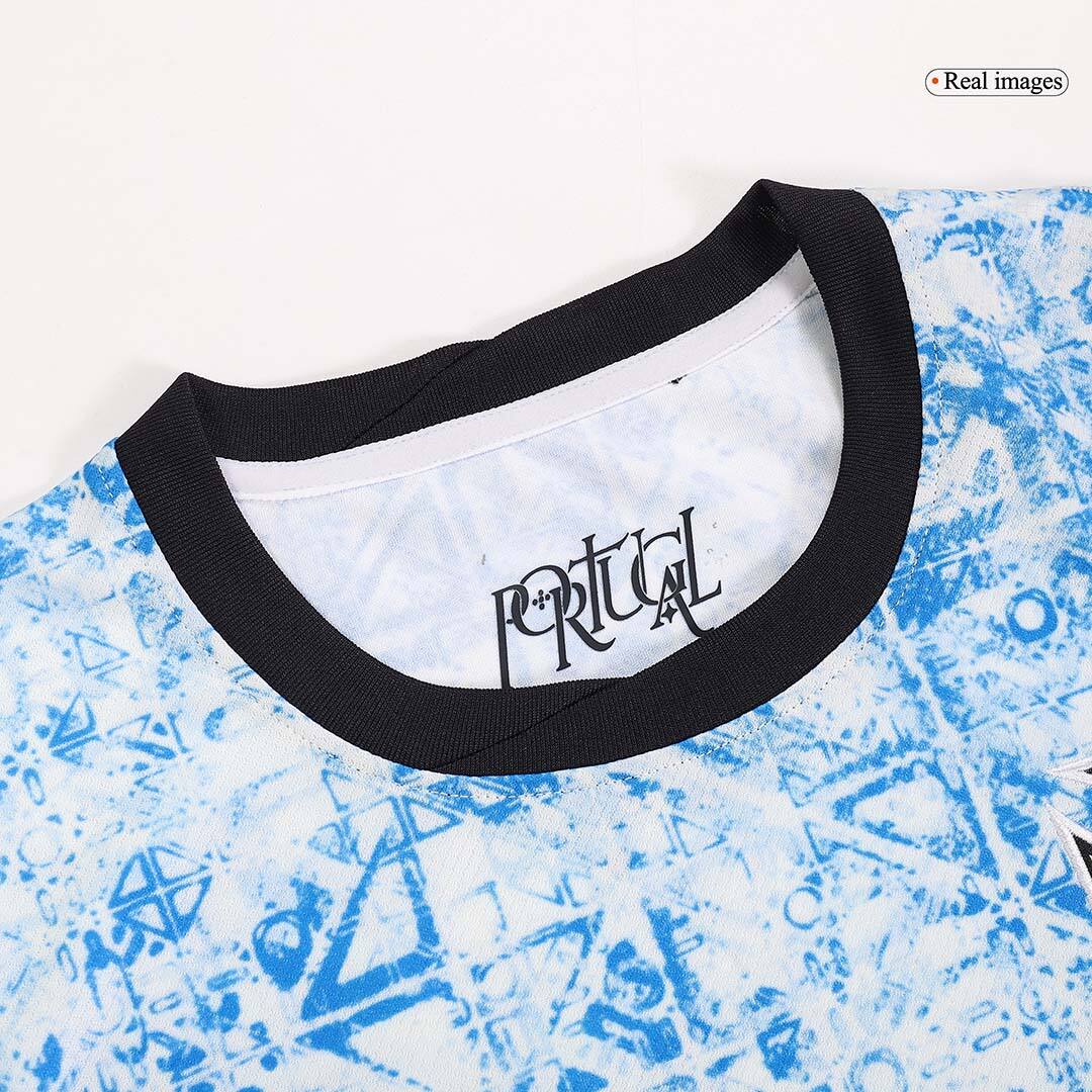 R.Le?o #17 Portugal Away  Soccer Jersey Euro 2024 Authentic Kit