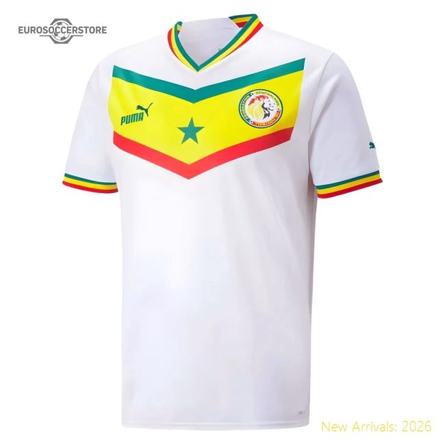 Senegal 20222023 Home Shirt  Durable Madults Climalite
