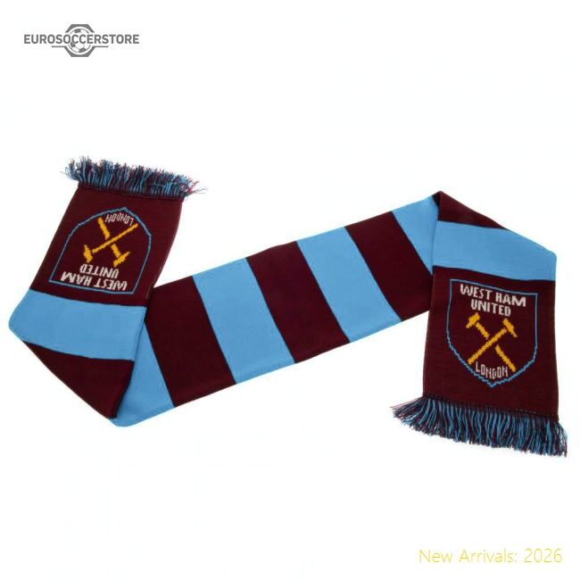 High-quality West Ham United Fc Narrow Bar Scarf - Economical