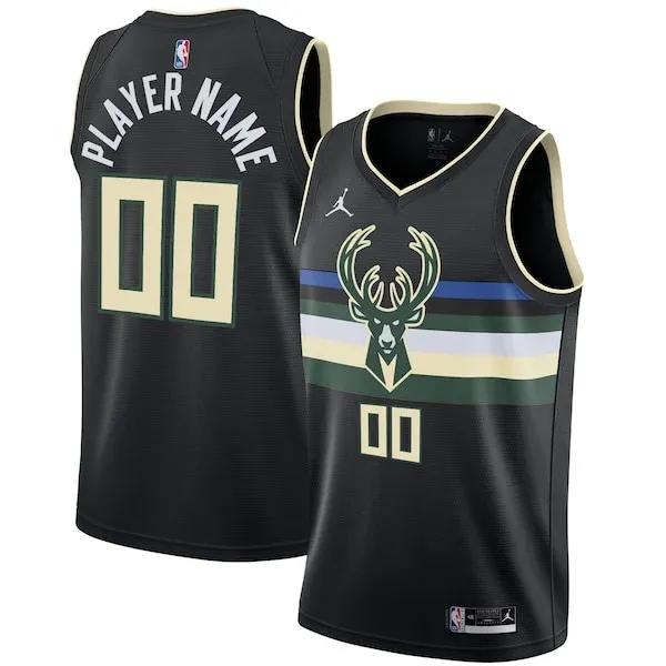 Milwaukee Bucks MIL Swingman Jersey - genuine authentic-jersey - Black
