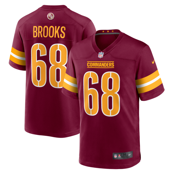 None Game NFL Jersey - Burgundy | Authentic Football Apparel