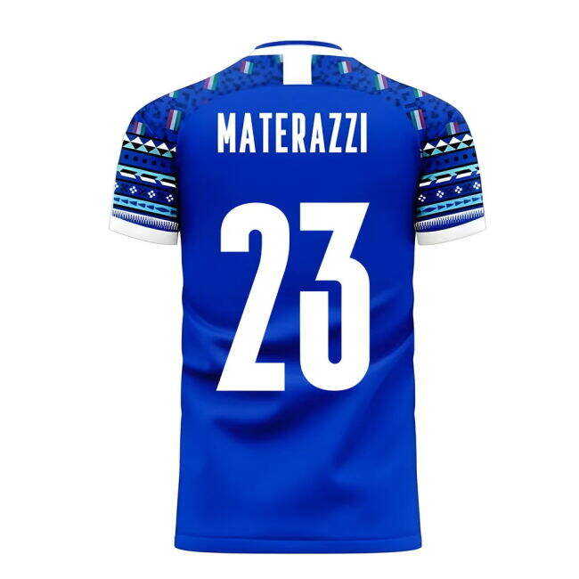 Cost-effective Italy 2025-2026 Home Concept Football Kit (Libero) (MATERAZZI 23) Beautiful