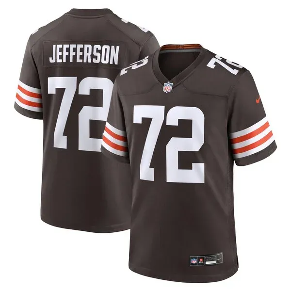 None Quinton Jefferson Game Jersey - Brown | NFL Player Jersey