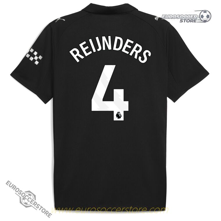 Away Jersey of Manchester City Featuring REIJNDERS 4 for the 25-26 Season