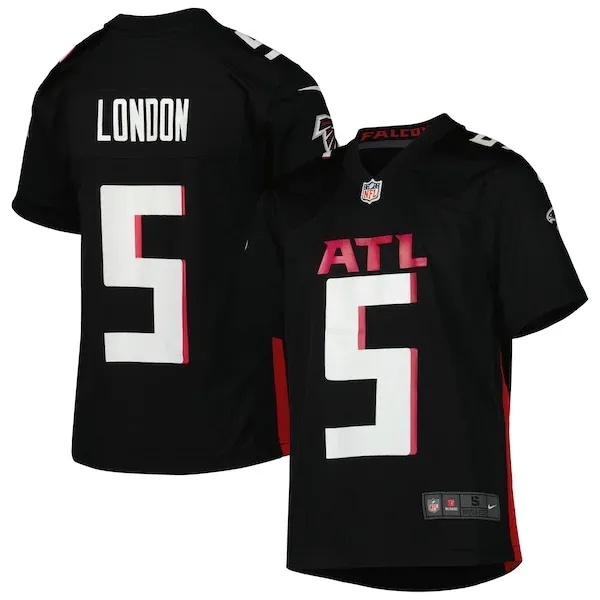 None Drake London Game Jersey - Black | NFL Player Jersey | NFL Footba