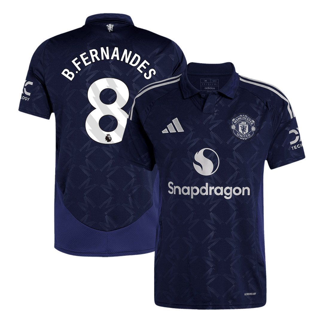 B.FERNANDES #8 Manchester United Away Soccer Jersey 2024/25Authentic K