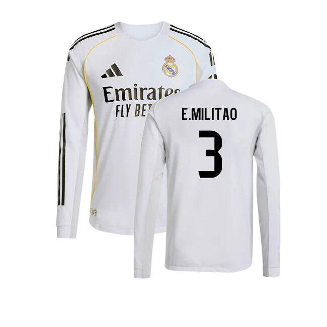 2025-2026 Real Madrid Home Football Shirt (E.Militao 3)