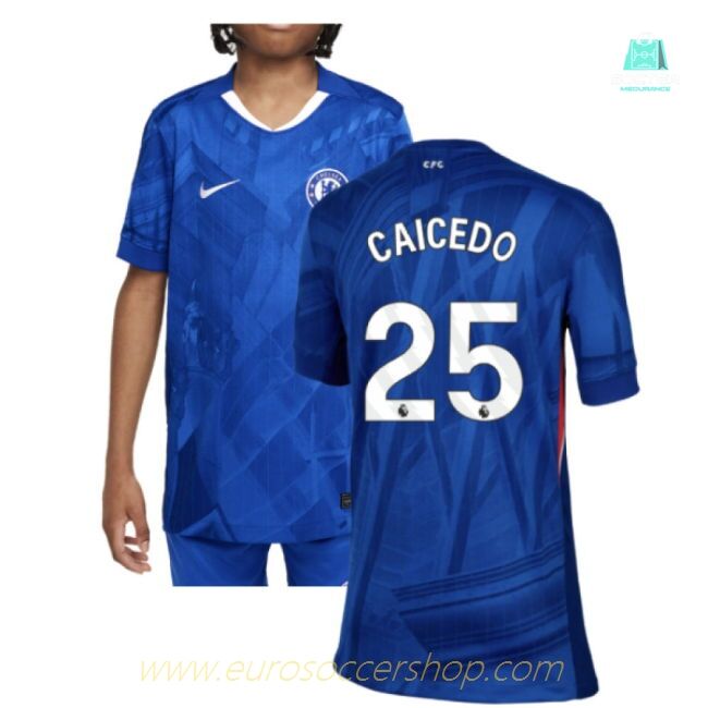 2025-2026 Chelsea Home Shirt (Kids) (Caicedo 25)