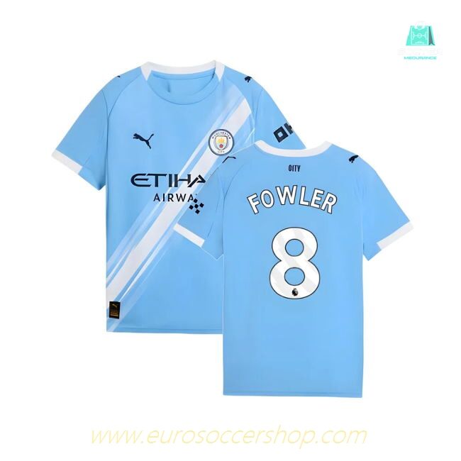 2025-2026 Man City Home Shirt (Kids) (Fowler 8)