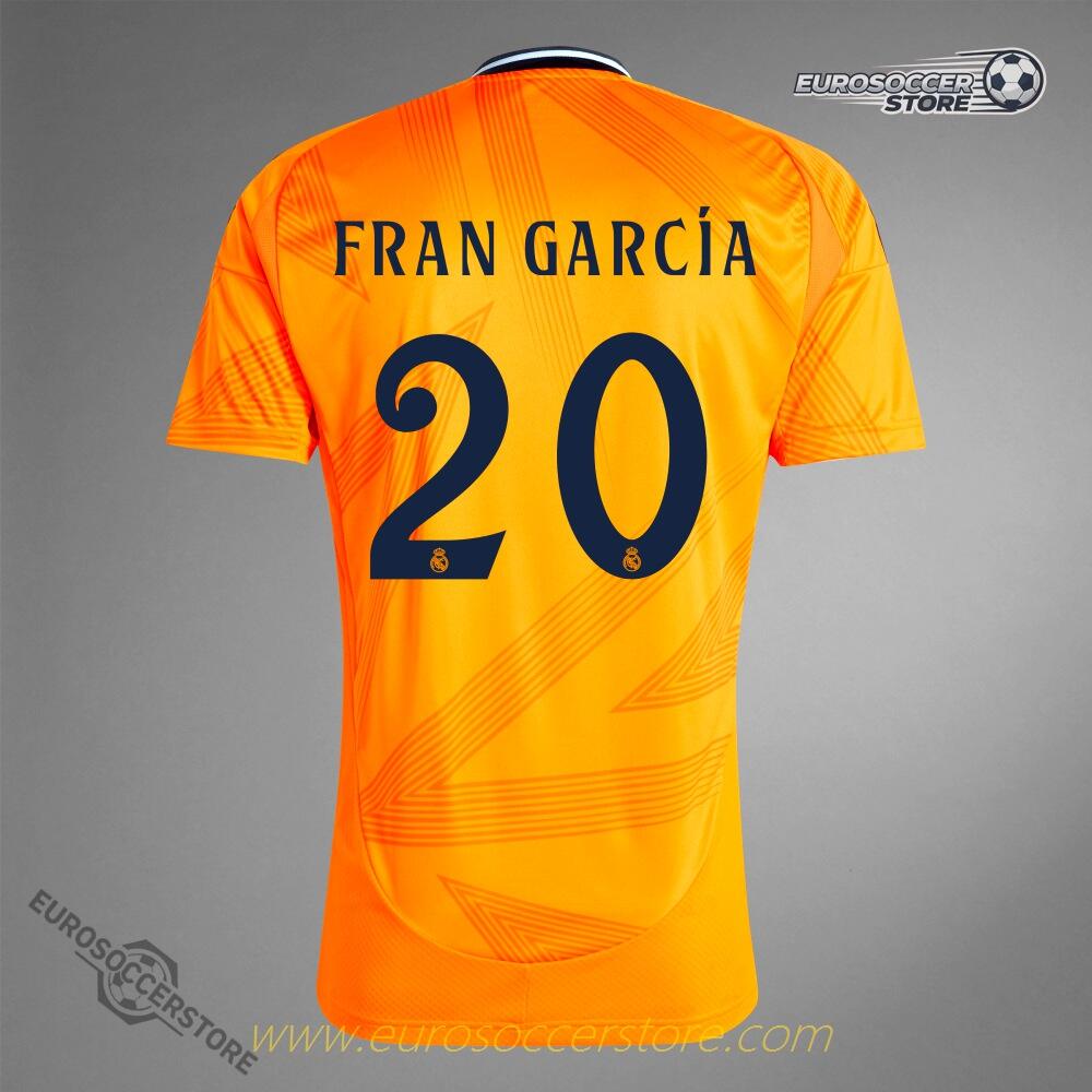 FRAN GARCÍA's 2024-25 Season Away Jersey for Real Madrid, Version 20