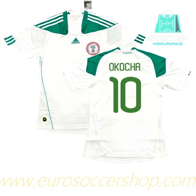 2010-2011 Genuine Nigeria Away Football Shirt (OKOCHA 10)