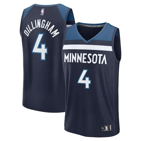Rob Dillingham MIN Fast Break Jersey - premium vintage - Navy