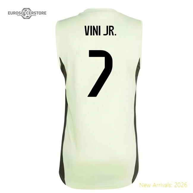 2025-2026 Real Madrid Sleeveless Training Jersey (almost Lime) (vin