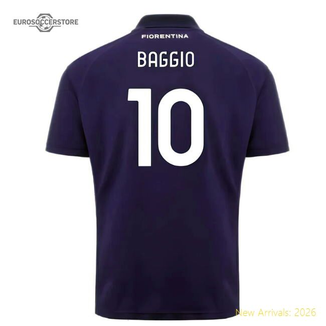 2024-2025 Fiorentina Home Premium Jersey Baggio Kappa Kombat