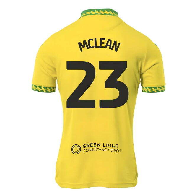 Economical 2025-2026 Norwich City Home Shirt (McLean 23)